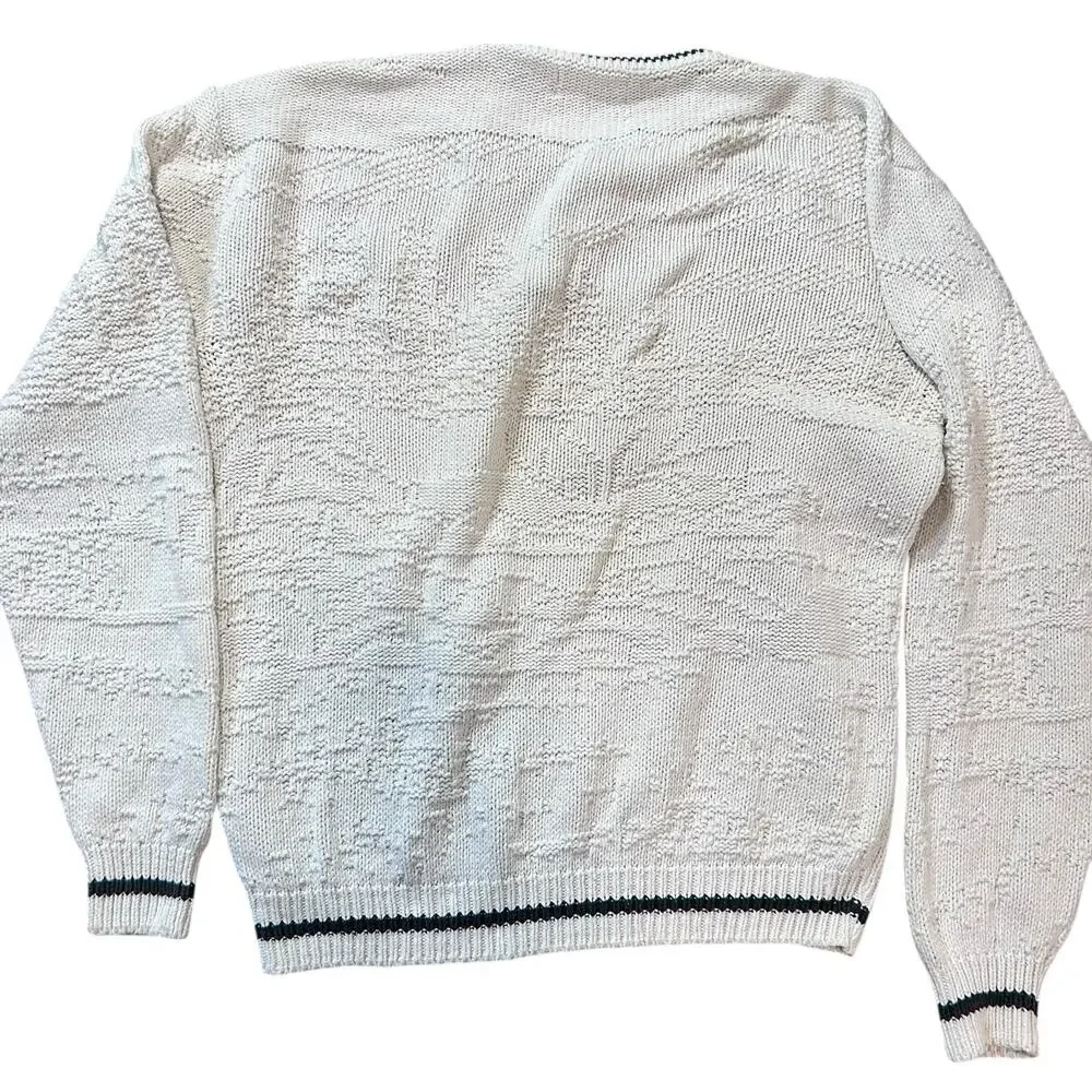 Vtg Shenandoah Sweater Chunky Buck Deer Embroidery Hunting Outdoor XLT 90's USA